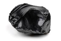 Black obsidian crystal